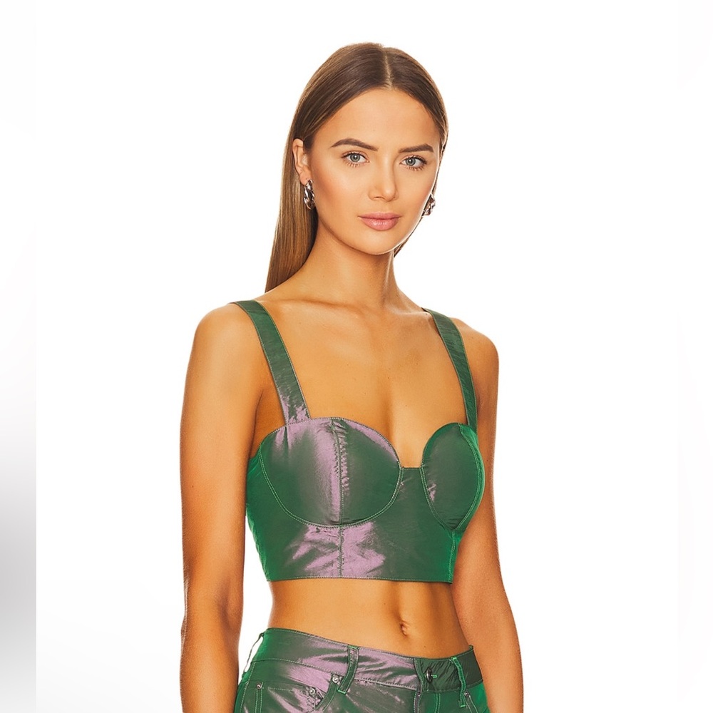 Revolve Afrm Koa Top Iridescent Size Small - image 1